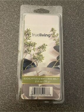 TrueLiving Eucalyptus & Mint Wax Melt - Green
